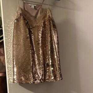 Nine West Gold Sequin Top